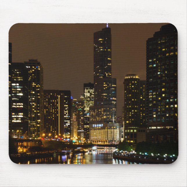 Chicago River Night Storm Musmatta (Framsidan)