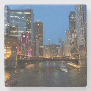 Chicago River Nights Stenunderlägg