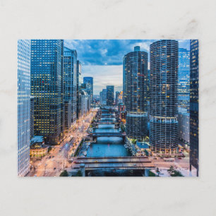 Chicago River Postcard Vykort