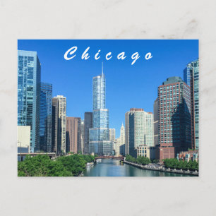 Chicago River Postcard Vykort