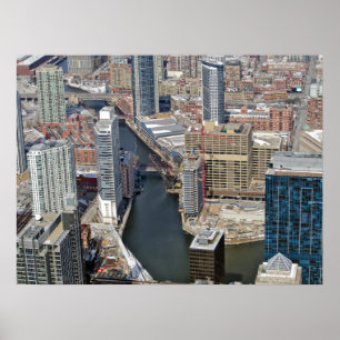 Chicago River Poster