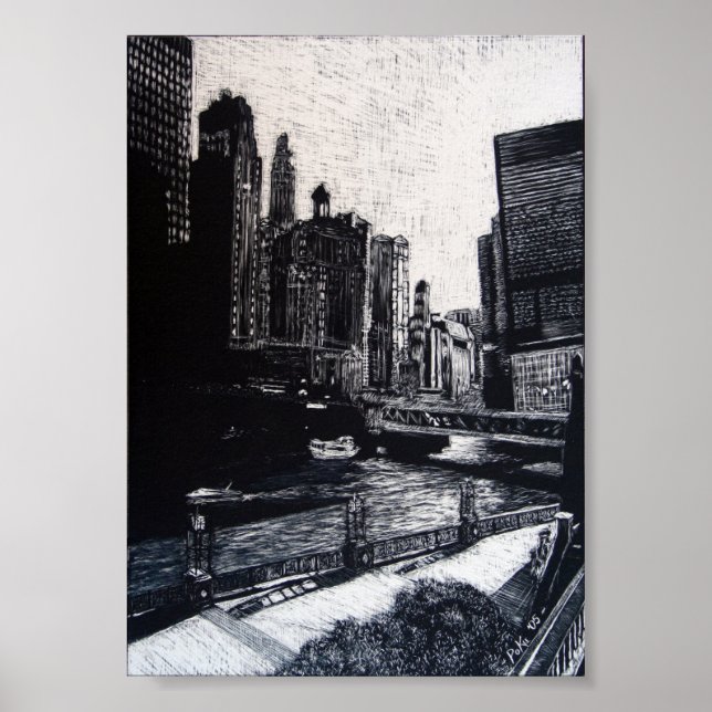 Chicago River Poster (Framsidan)