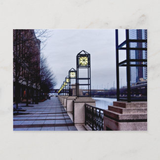 Chicago River-promenad Vykort