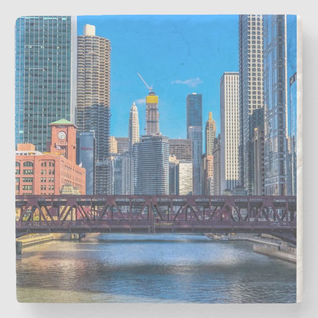 Chicago River Stenunderlägg (Framsidan)