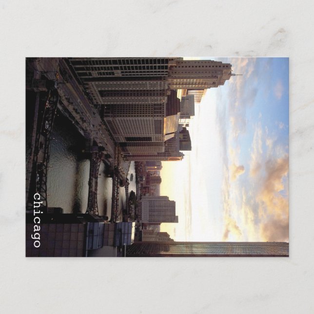 Chicago River Vykort (Framsida)