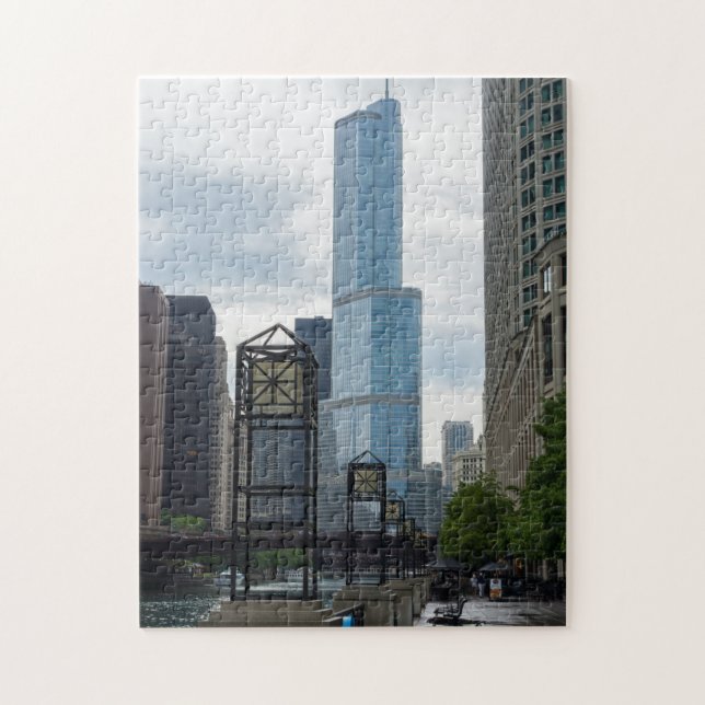Chicago River Walk Pussel (Vertikal)