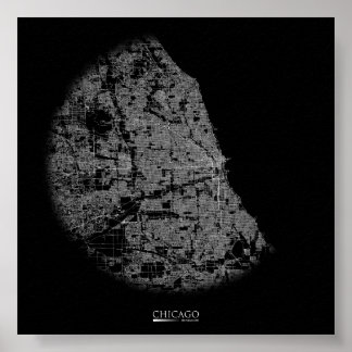 Chicago Road Karta Poster