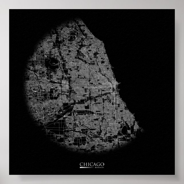 Chicago Road Karta Poster (Framsidan)