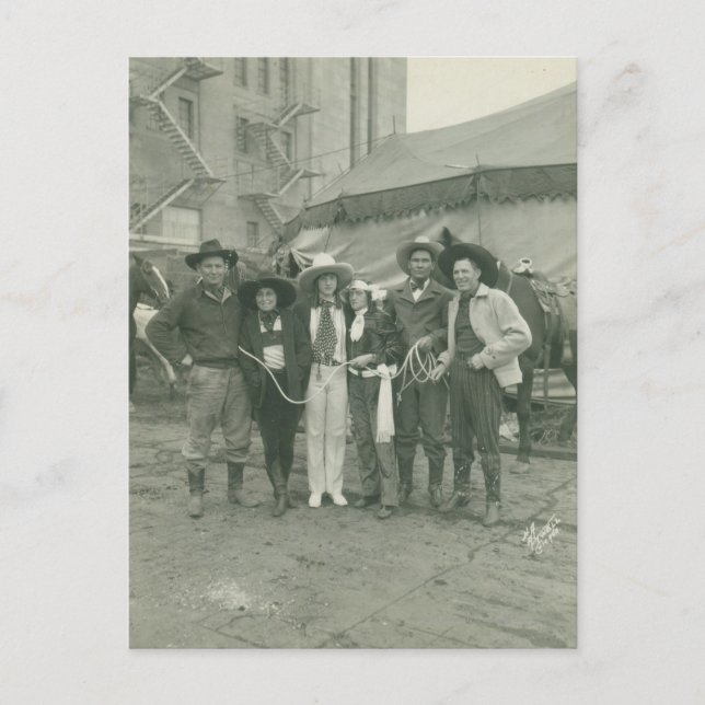 Chicago Rodeo, 1929. Vykort (Framsida)