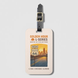Chicago Route 66 Börja Gyllene Timmen L-serien Bagagebricka