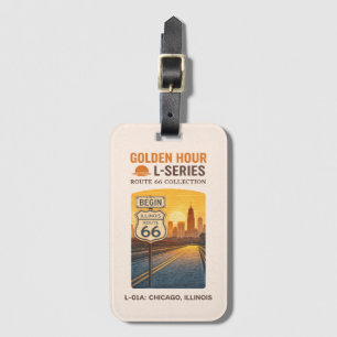 Chicago Route 66 Börja Gyllene Timmen L-serien Bagagebricka