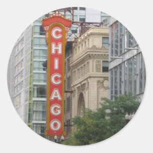 Chicago Runt Klistermärke