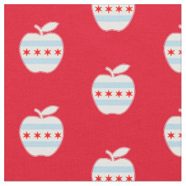 Chicago School Lärare Apple Flagga Red for Ed Tyg
