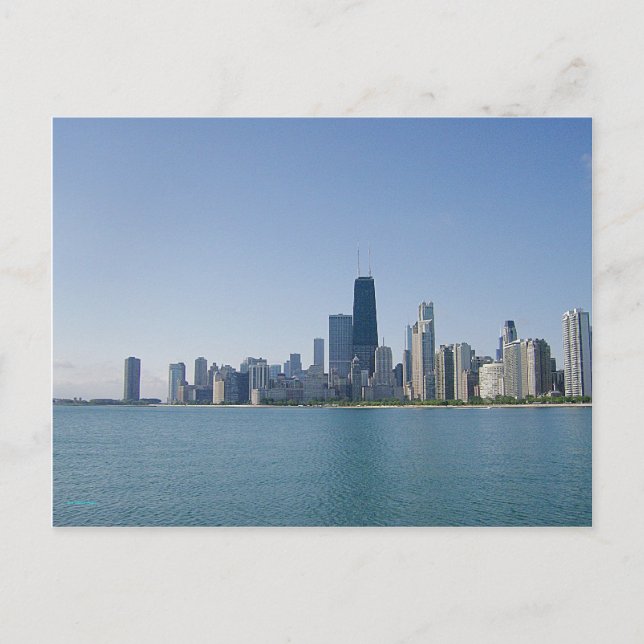 Chicago-silhutten Vykort (Framsida)