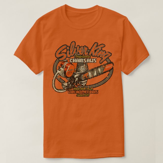 Chicago Silver Kung Chainsaws 1945 T Shirt (Design framsida)