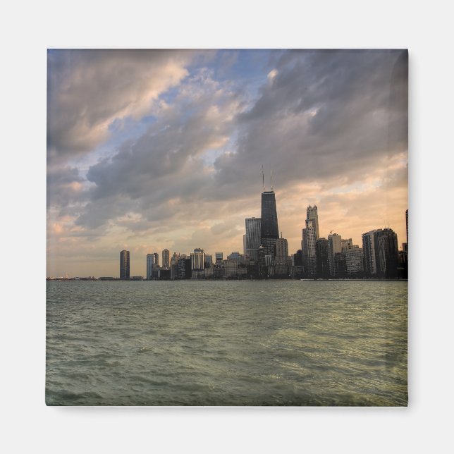 Chicago Skyline 2 Magnet (Framsidan)