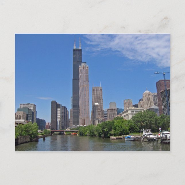 Chicago Skyline 4 Vykort (Framsida)