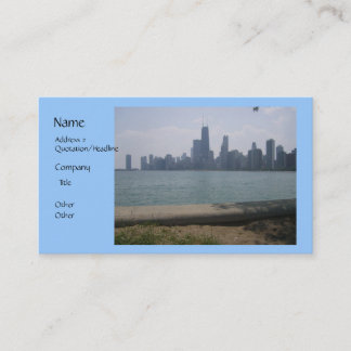 Chicago Skyline Affärsbrev Visitkort