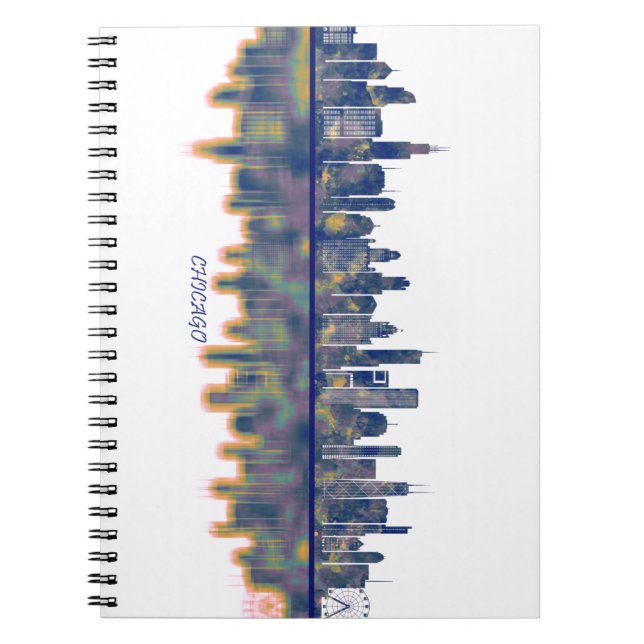 Chicago Skyline Anteckningsbok (Framsidan)