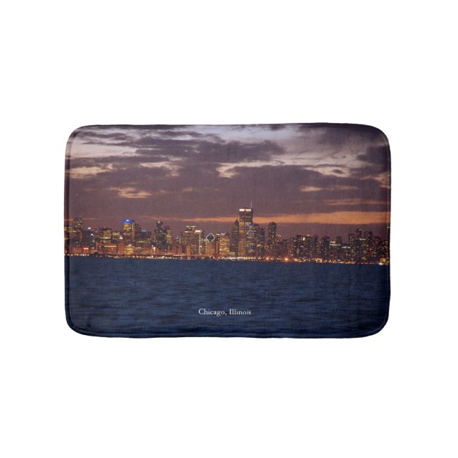 Chicago Skyline bathmat Badrumsmatta (Framsidan)
