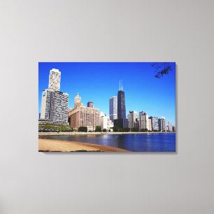 Chicago Skyline. Canvastryck