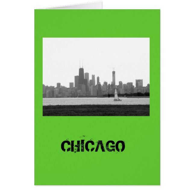 Chicago Skyline-Card OBS Kort (Framsidan)