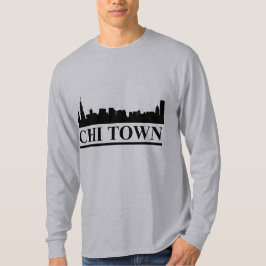 Chicago Skyline Chi Town Manar LS T-shirt