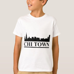 Chicago Skyline Chi Town Tee Shirt