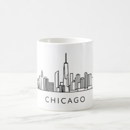 Chicago Skyline - Cityscape Design Kaffemugg