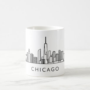 Chicago Skyline - Cityscape Design Kaffemugg