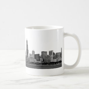 Chicago Skyline Etched Kaffemugg