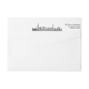 Chicago Skyline Etikettband