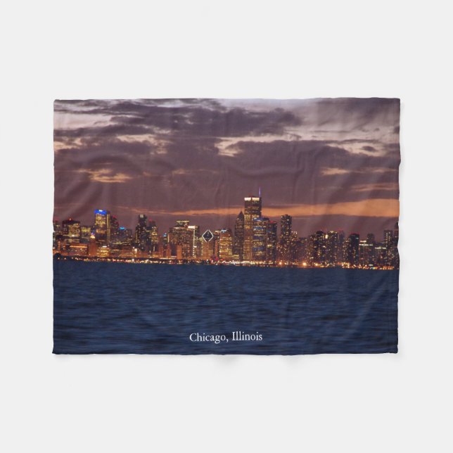 Chicago Skyline filt (Framsidan (Horisontell))