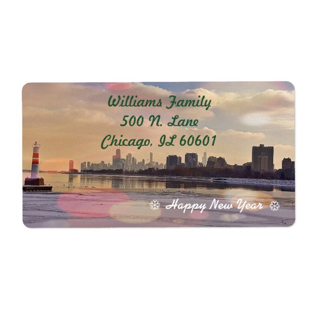 Chicago Skyline Fraktsedel (Framsidan)