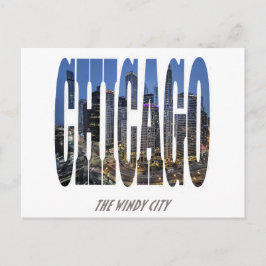 Chicago Skyline Helg Vykort