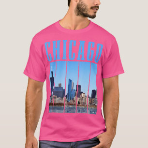 Chicago Skyline Illinois Vintage Pride Chicago T Shirt