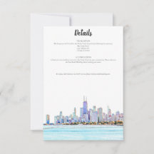 Chicago Skyline-informationskort