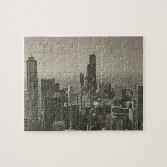 Chicago Skyline, John Hancock Center Skytyre 2 Pussel (Horisontell)