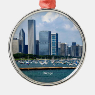 Chicago Skyline Julgransprydnad Metall