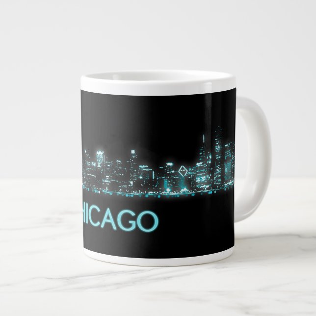 Chicago Skyline Jumbo Mugg (Framsida höger)