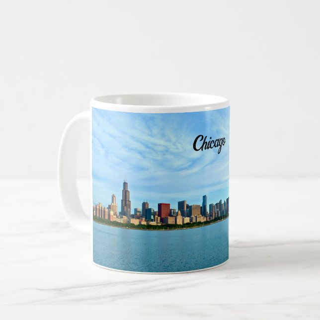 Chicago Skyline Kaffemugg (Framsida vänster)