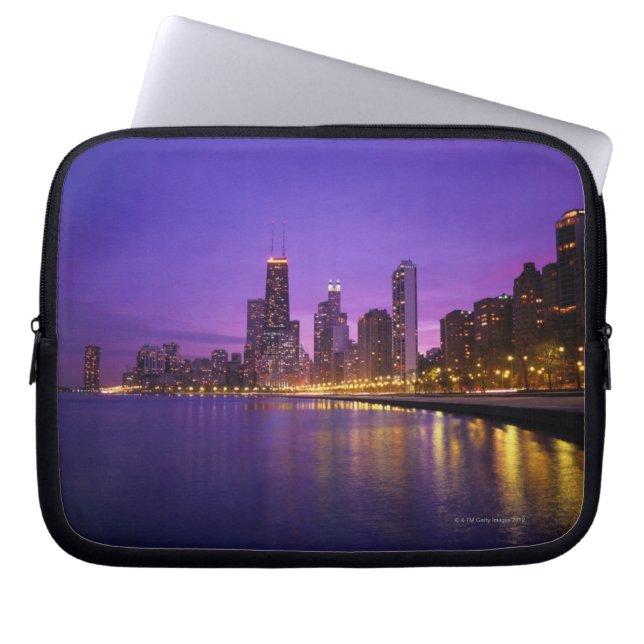 Chicago Skyline Laptop Fodral (Framsidan)