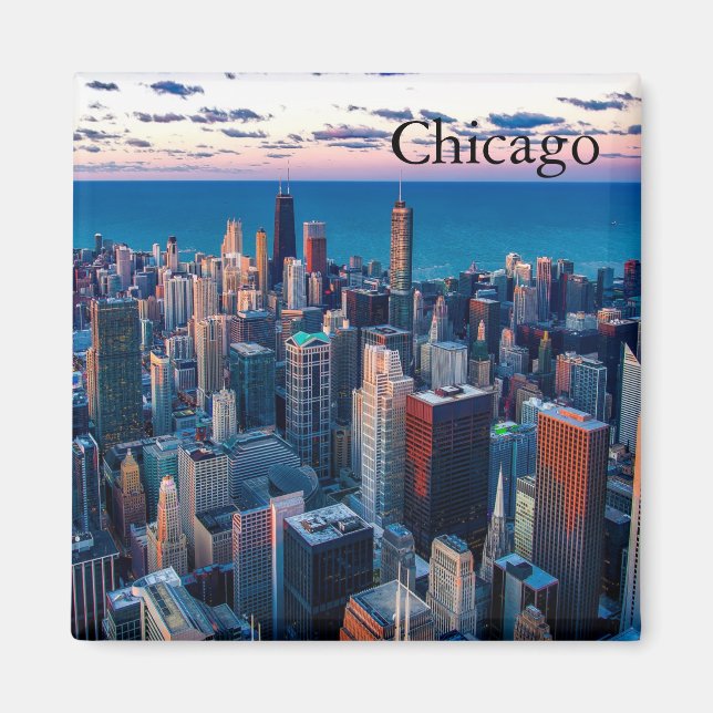 Chicago Skyline Magnet (Framsidan)