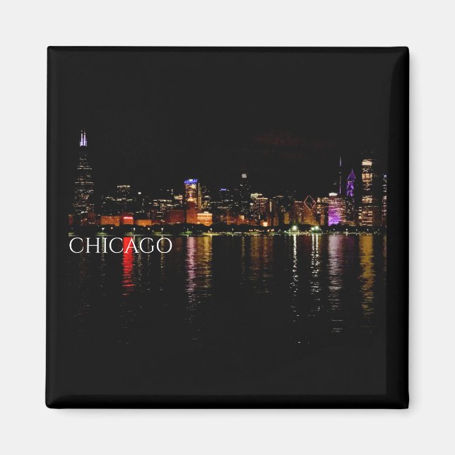 Chicago Skyline Magnet (Framsidan)