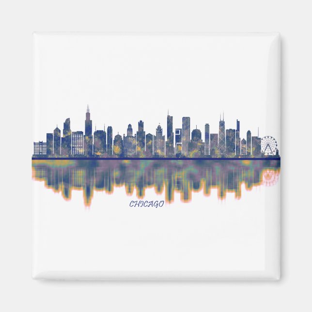 Chicago Skyline Magnet (Framsidan)