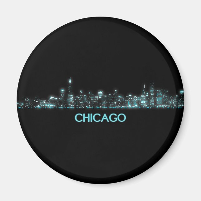 Chicago Skyline Magnet (Framsidan)
