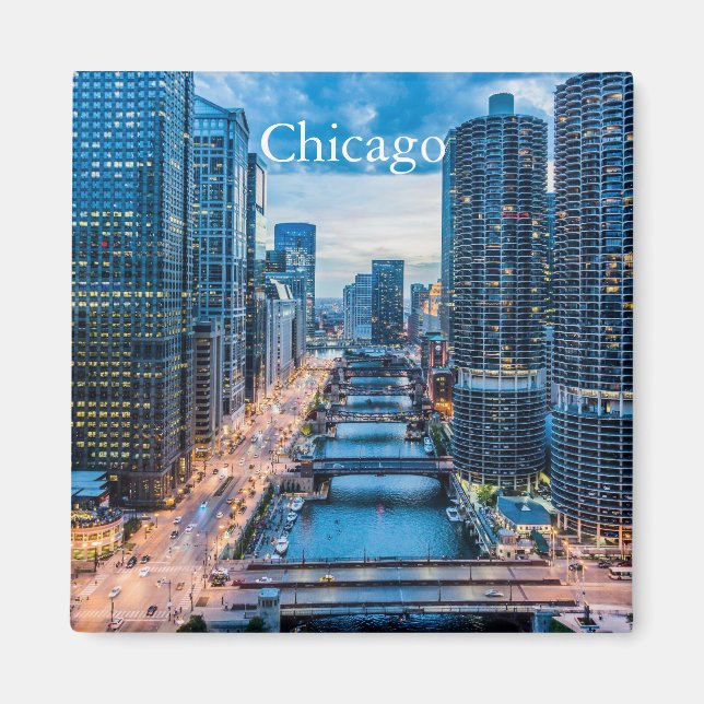 Chicago Skyline Magnet (Framsidan)