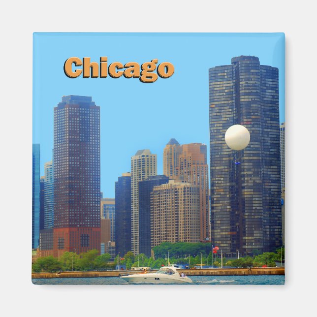 Chicago Skyline Magnet (Framsidan)