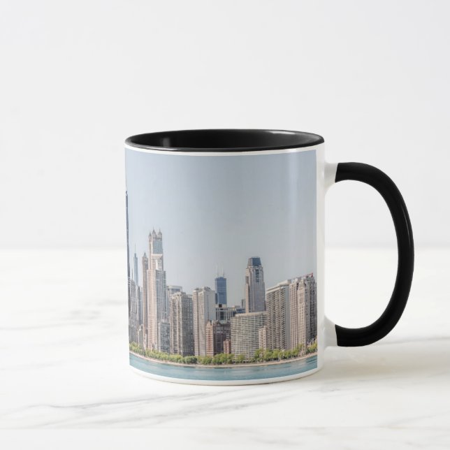 Chicago Skyline med Sjö Michigan Mugg (Höger)