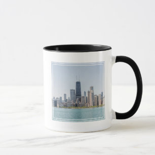 Chicago Skyline med Sjö Michigan Mugg